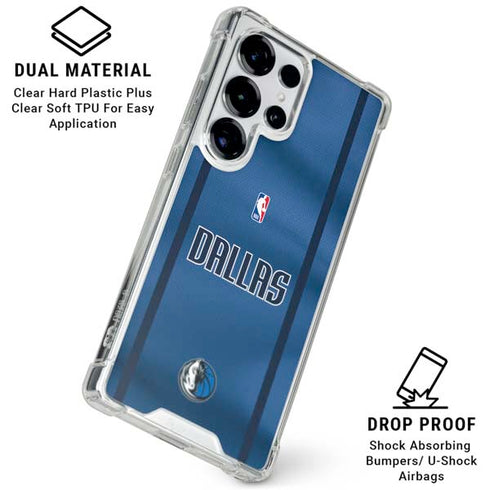 NBA Dallas Mavericks Jersey Galaxy S25 Ultra Clear Case